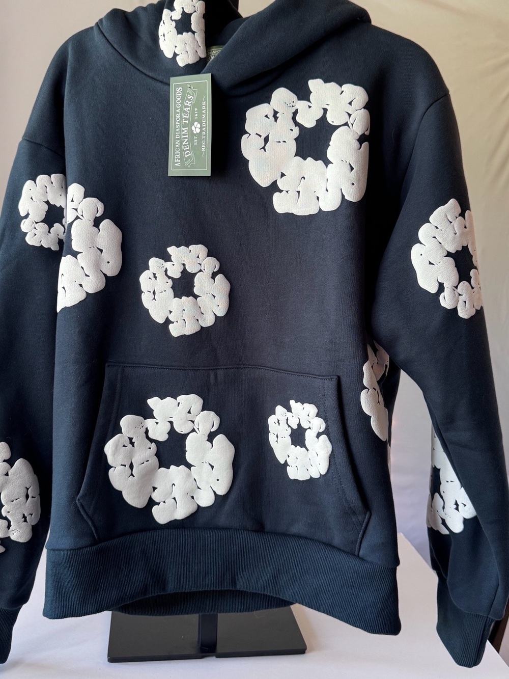 Denim Tears Navy Blue Hoodie size small
